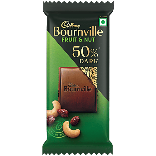 Cadbury Bournville Fruit & Nut 50% Dark Chocolate Bar