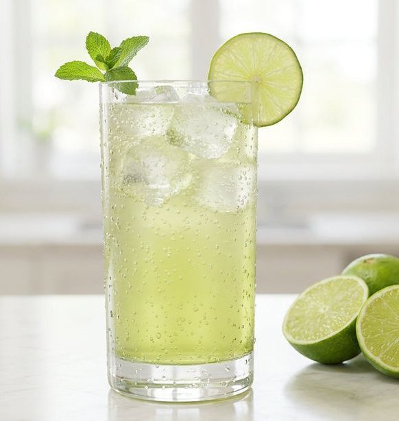 Fresh lemon soda