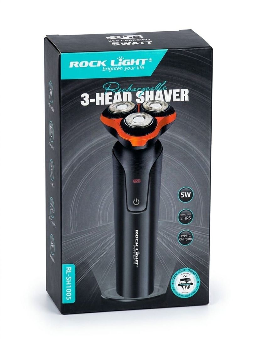 Rock light 887l 3 head shaver