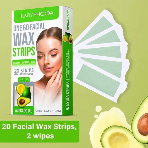 One go facial wax strips