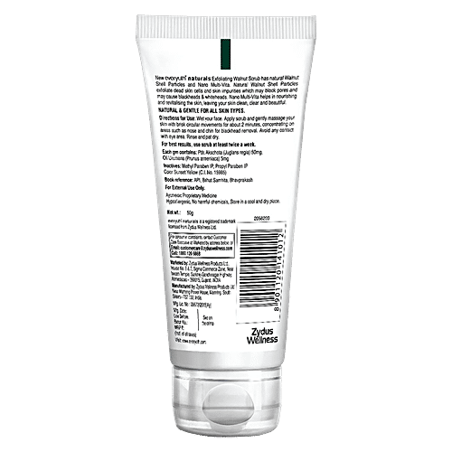 Everyuth Naturals Exfoliating Walnut Scrub, No Harmful Chemicals