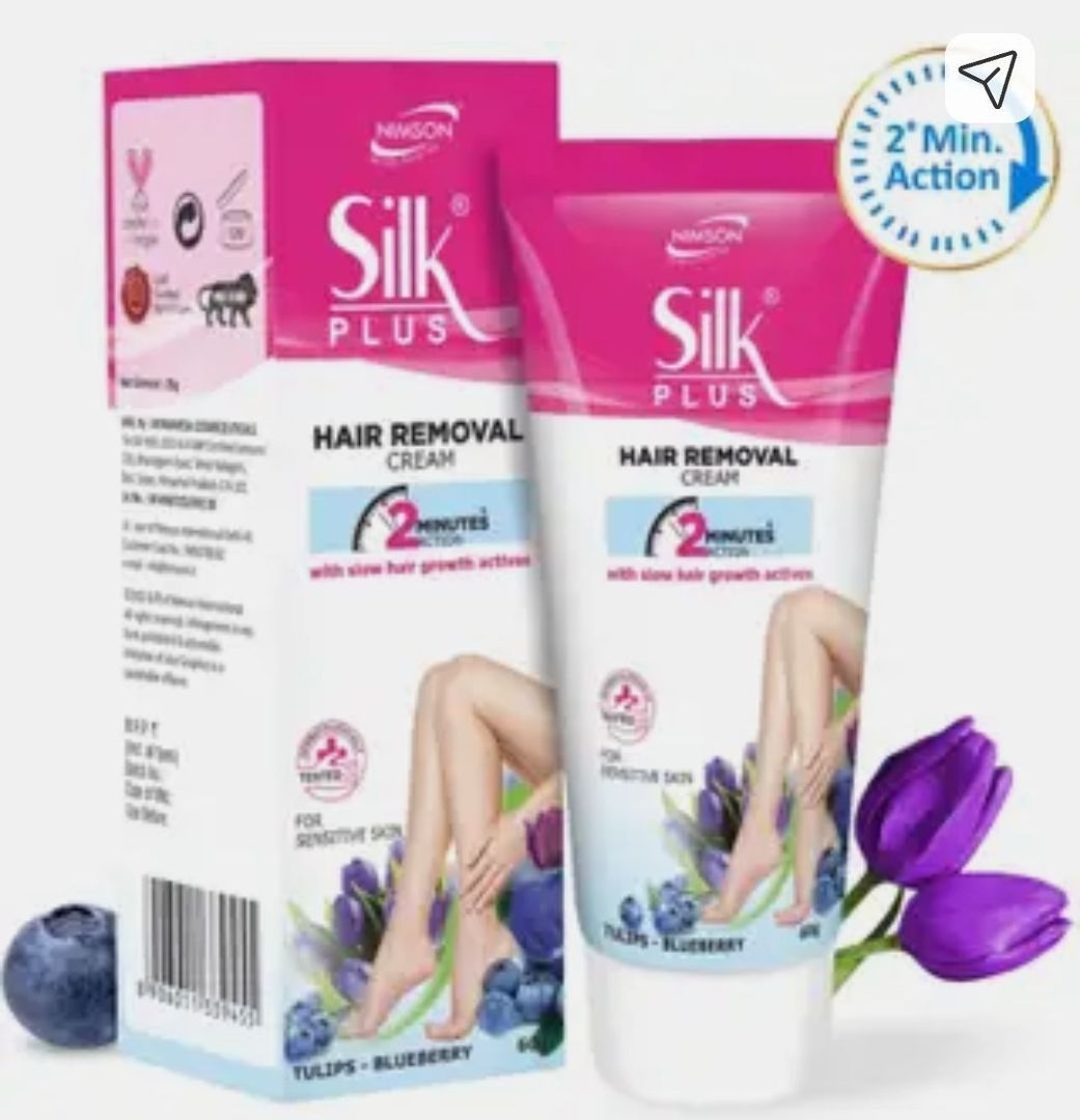 Silk hair removal cream