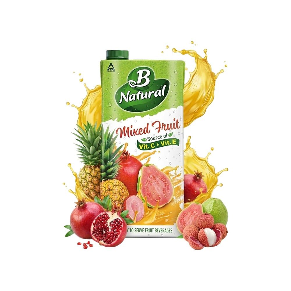 B Natural Mixed Fruit Juice Rich in Vitamic C & E
