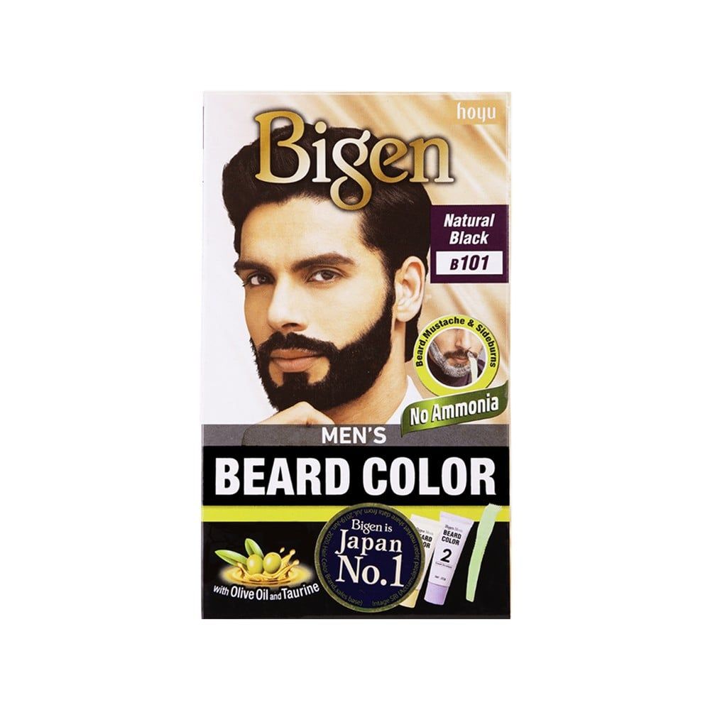 Bigen Men's Beard Colour (Natural Black B101)