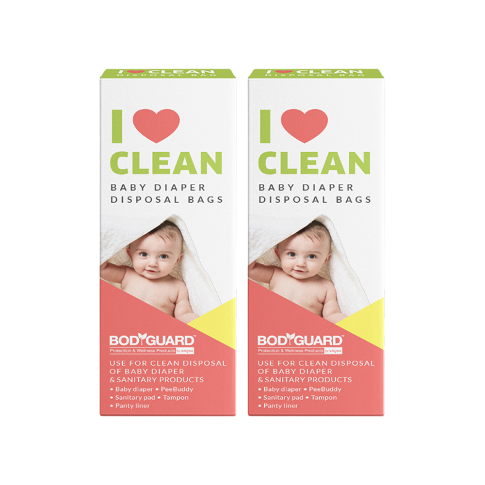 Bodyguard Baby Diapers & Sanitary Disposable Bags - Pack of 2