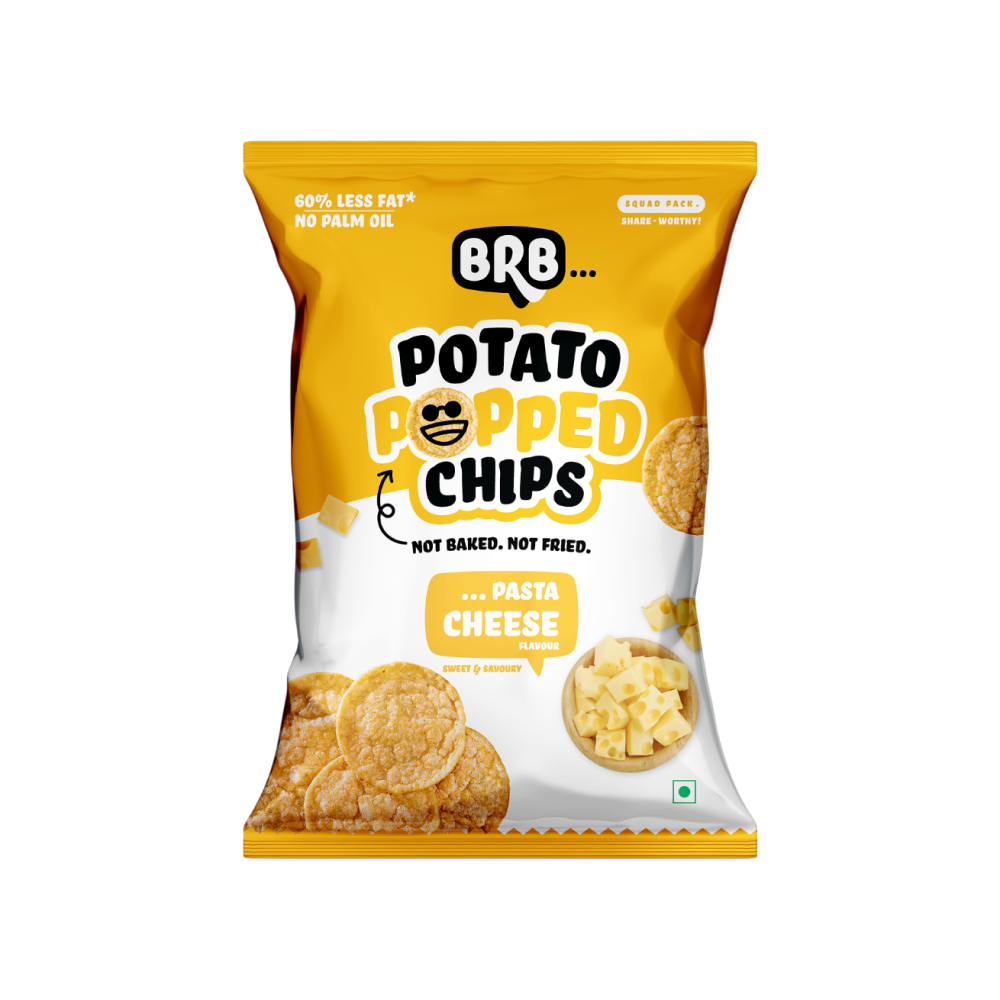 BRB Potato Popped Chips (Pasta Cheese Flavour)