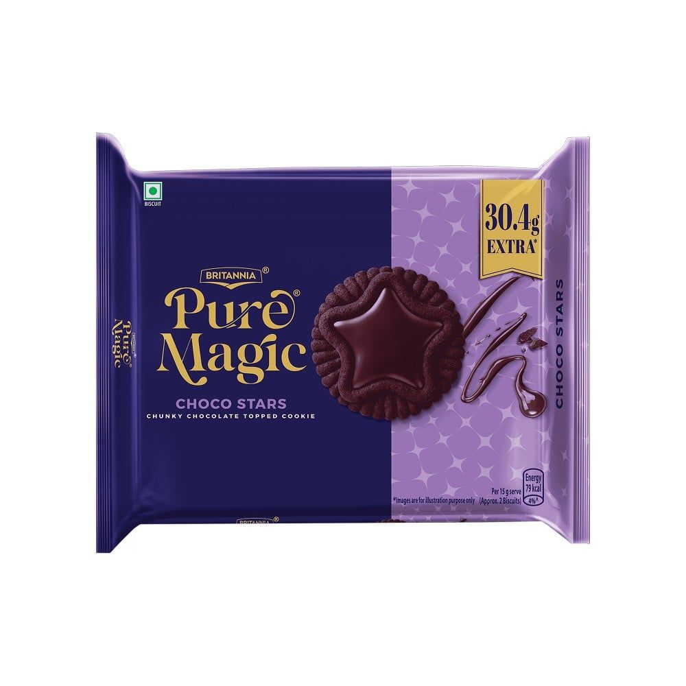 Britannia Pure Magic Choco Stars Biscuit
