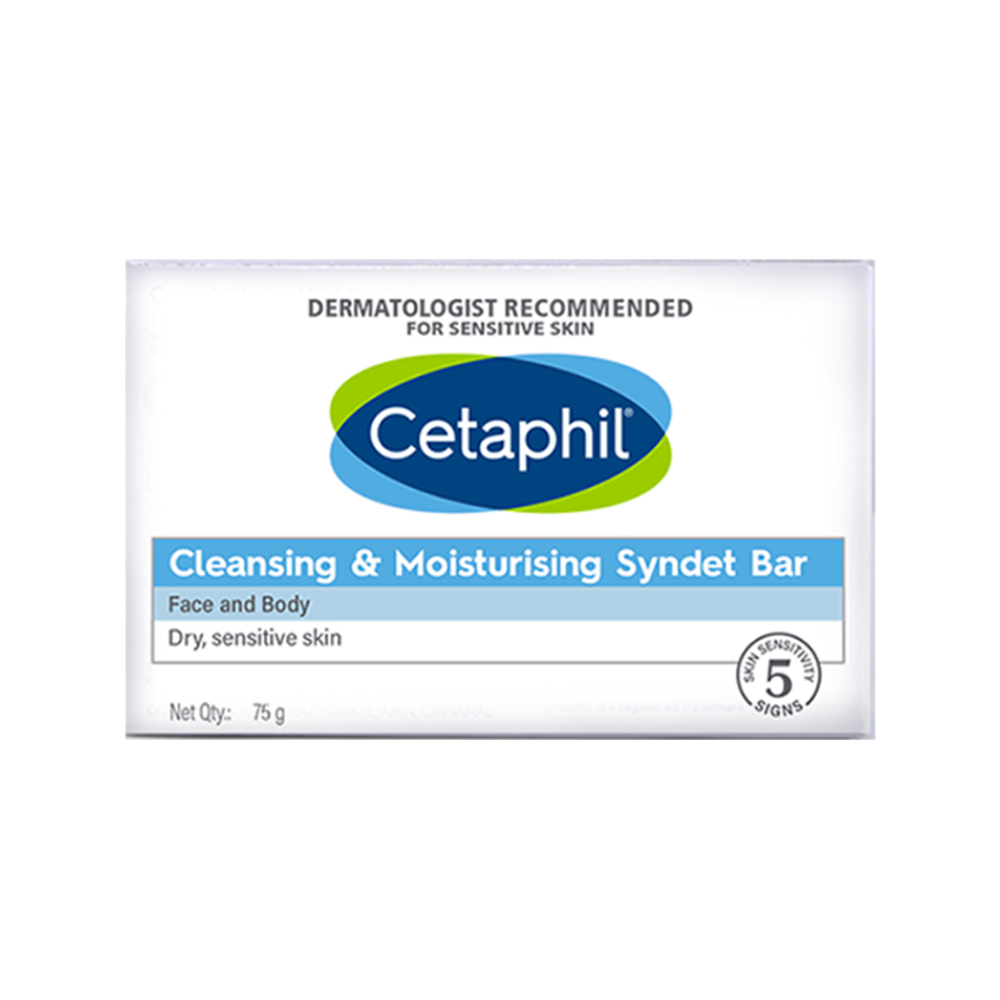 Cetaphil Cleansing & Moisturizing Syndet Soap - Recommended by Dermatologists