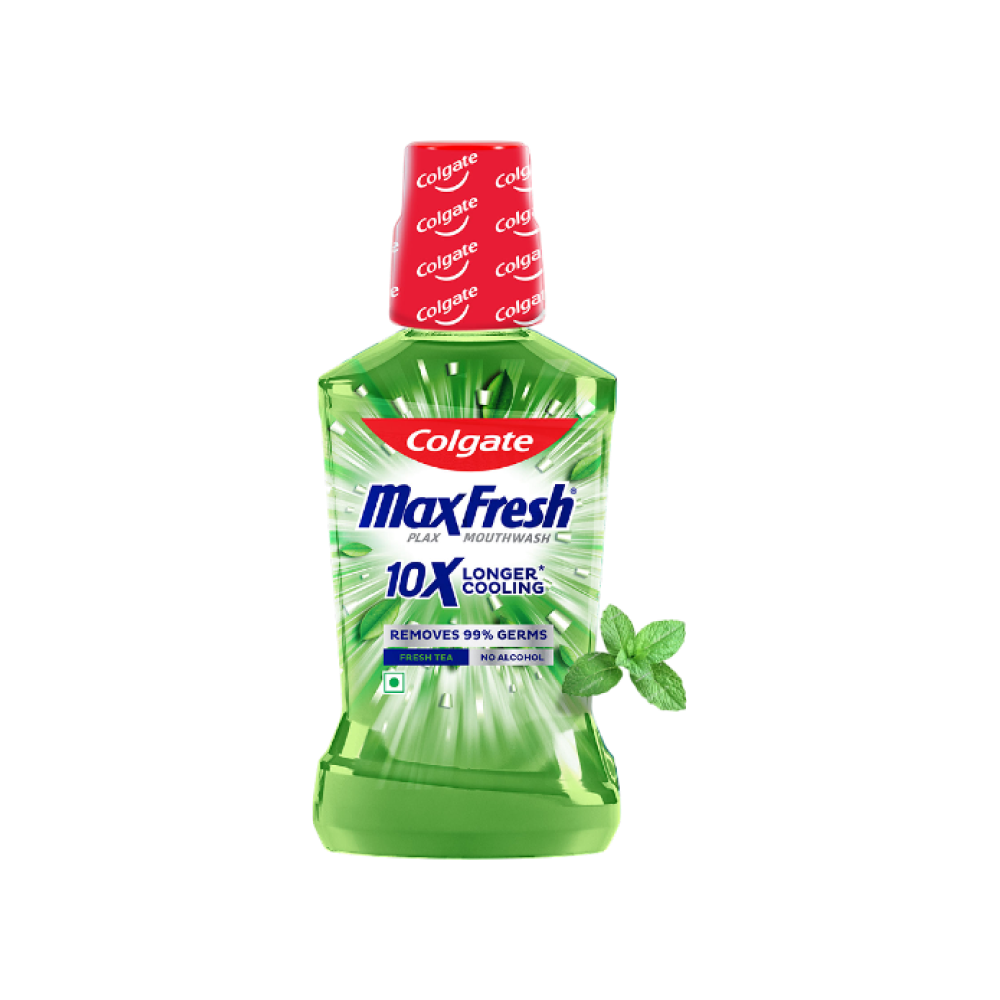 Colgate MaxFresh Plax Antibacterial Fresh Tea Mouthwash