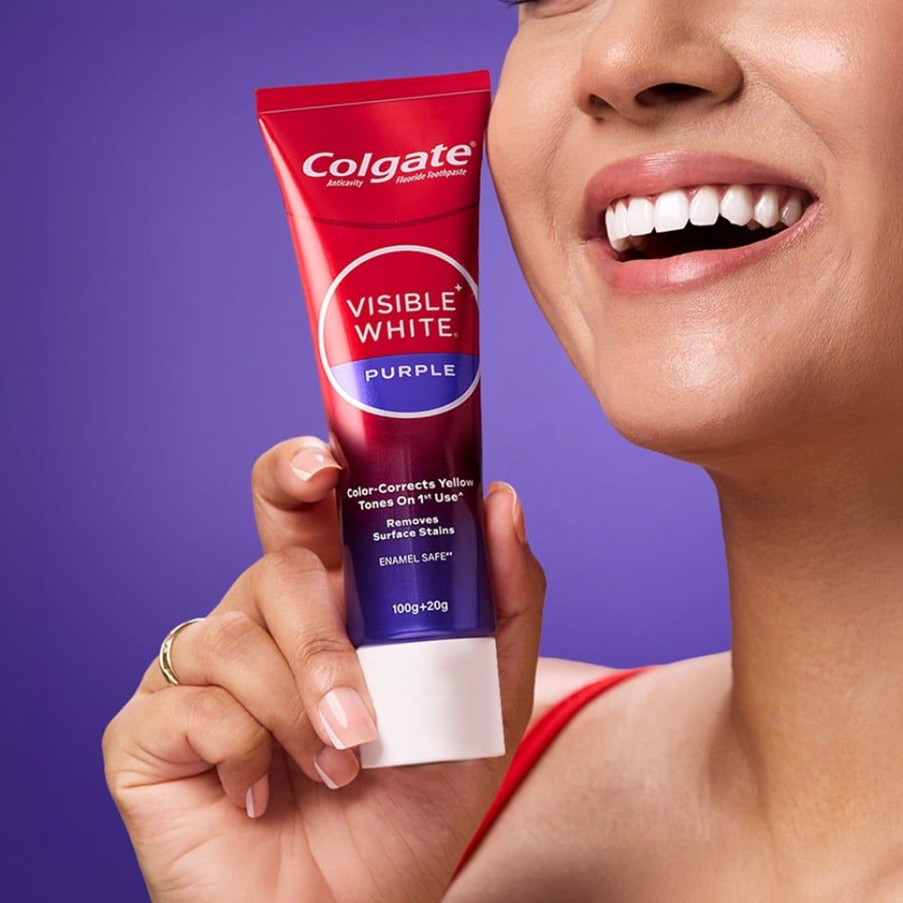 Colgate Visible White Purple Whitening Toothpaste