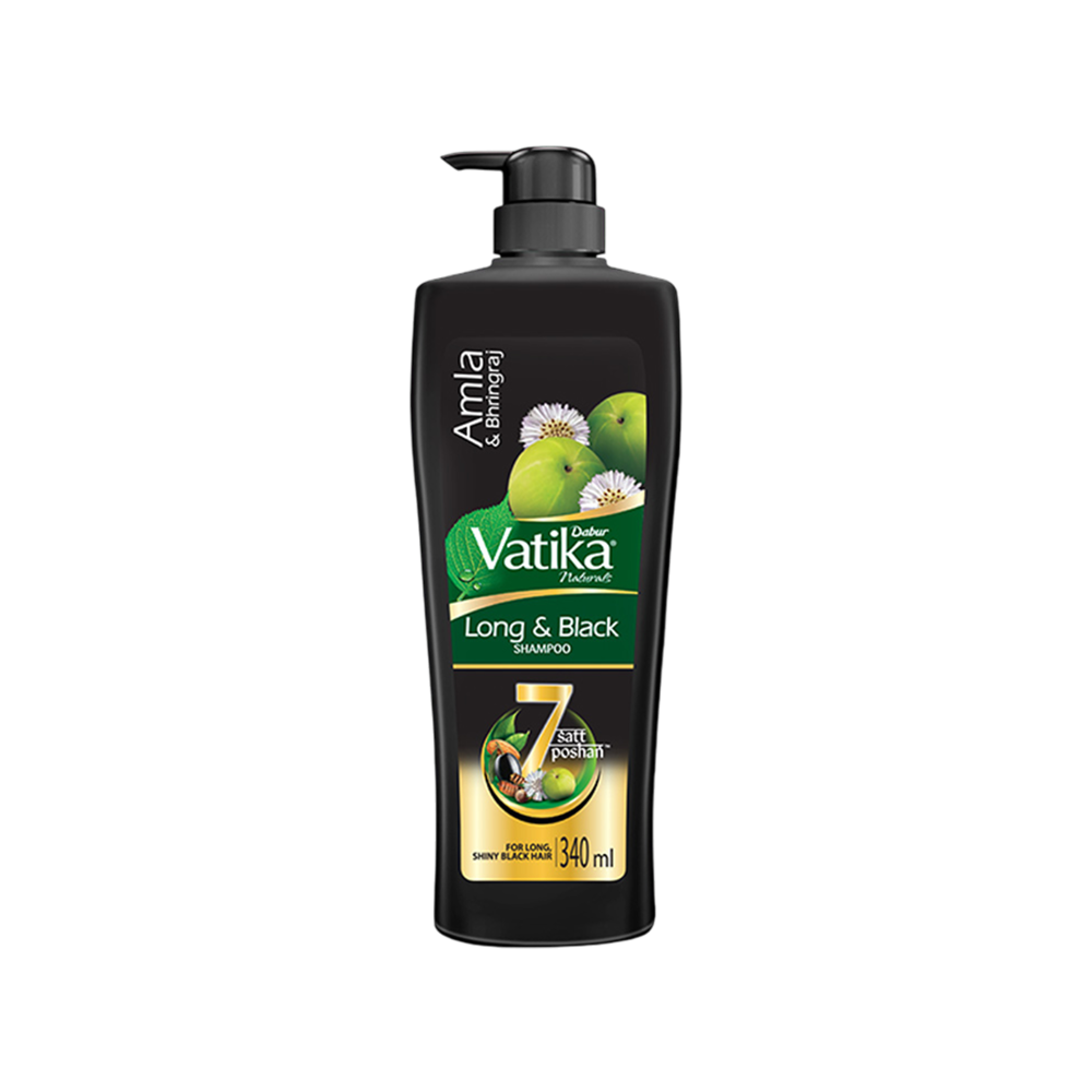Dabur Vatika Long & Black - Power of 7 Natural Ingredients Shampoo