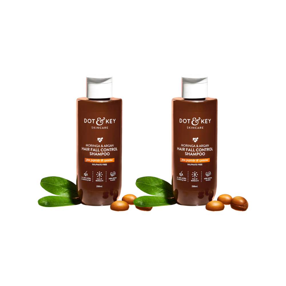 Dot & Key Moringa & Argan Hairfall Control Shampoo - Pack of 2