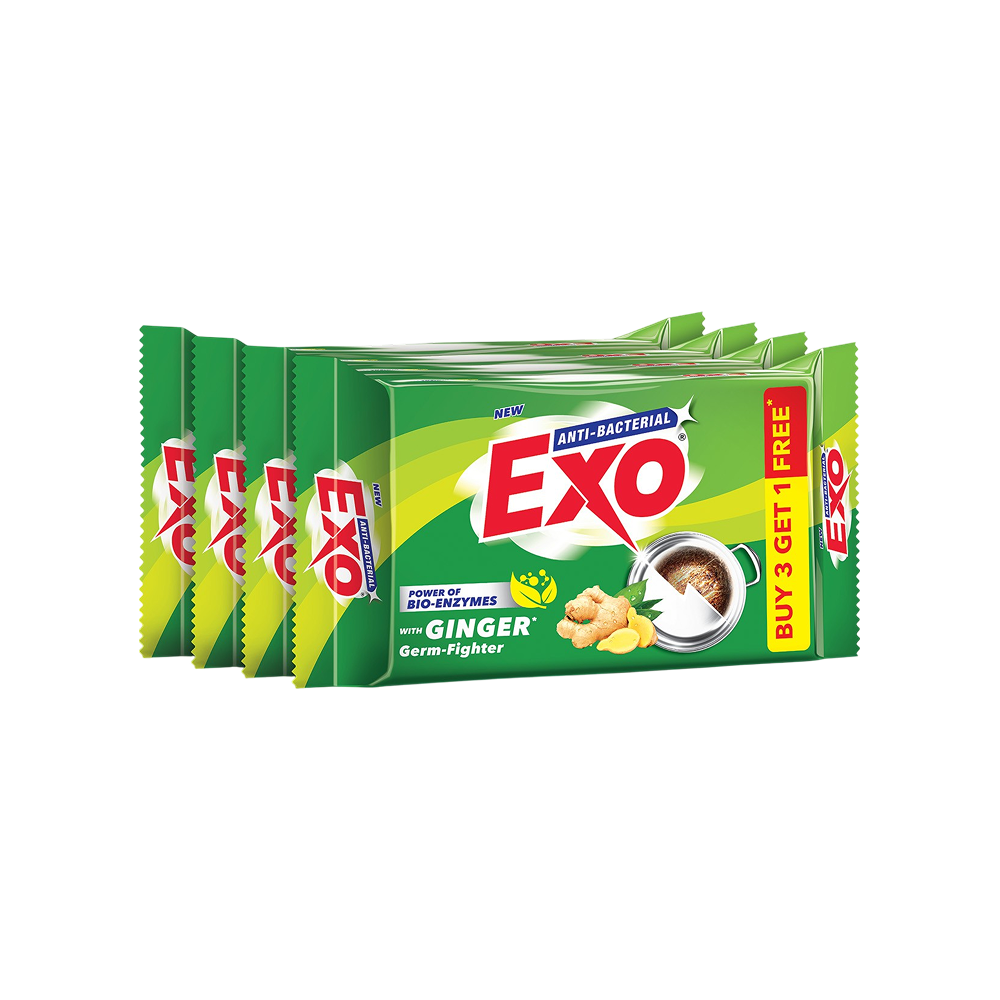 Exo Ginger Dishwash Bar with Power Of Bio-Enzymes