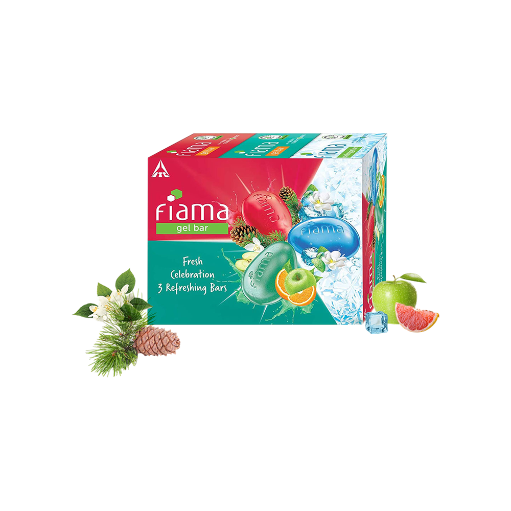 Fiama Celebration Gel Fresh Bathing Soap - Pack of 3