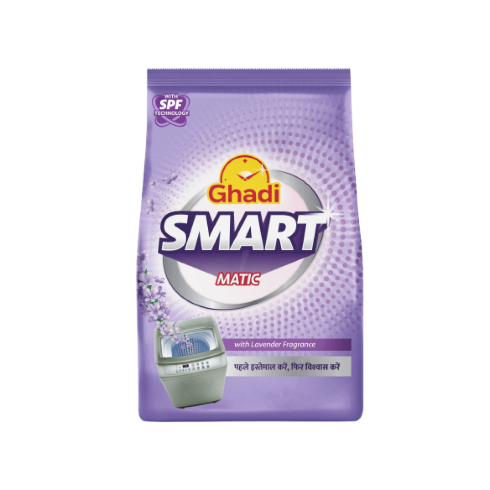 Ghadi Smart Matic Top Load Detergent Powder (Lavender Fragrance)
