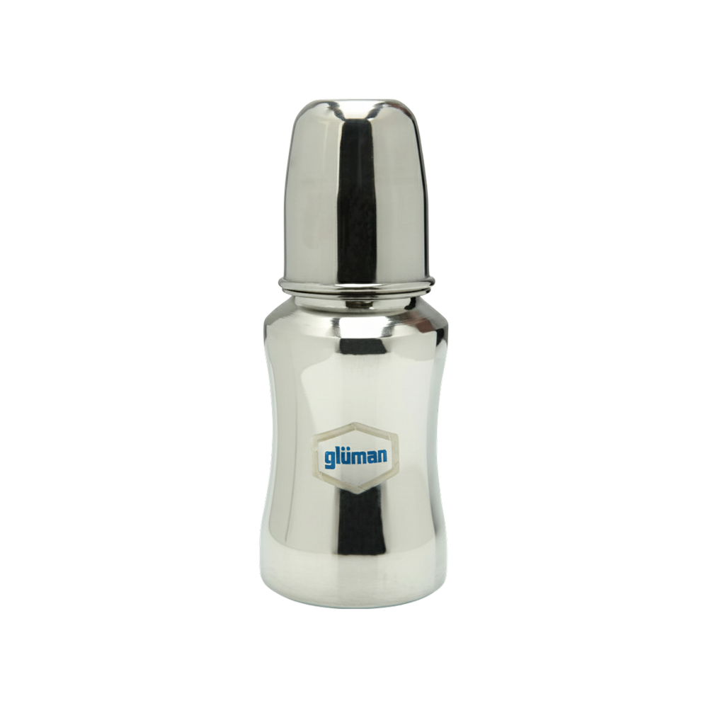 Gluman Stainless Steel Baby Feeding Bottle (180 ml)
