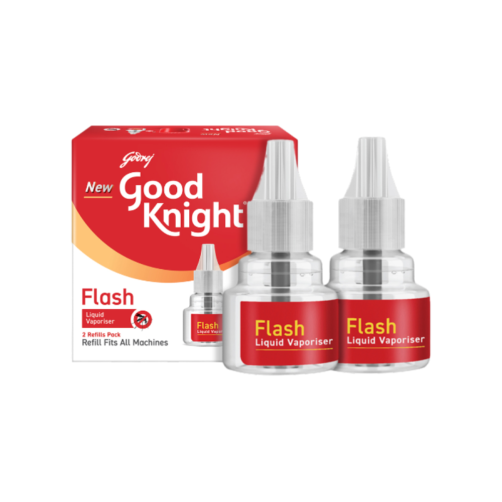 Good Knight Flash Liquid Vaporiser Mosquito Repellent Refill (2 x 45 ml) - Pack of 2