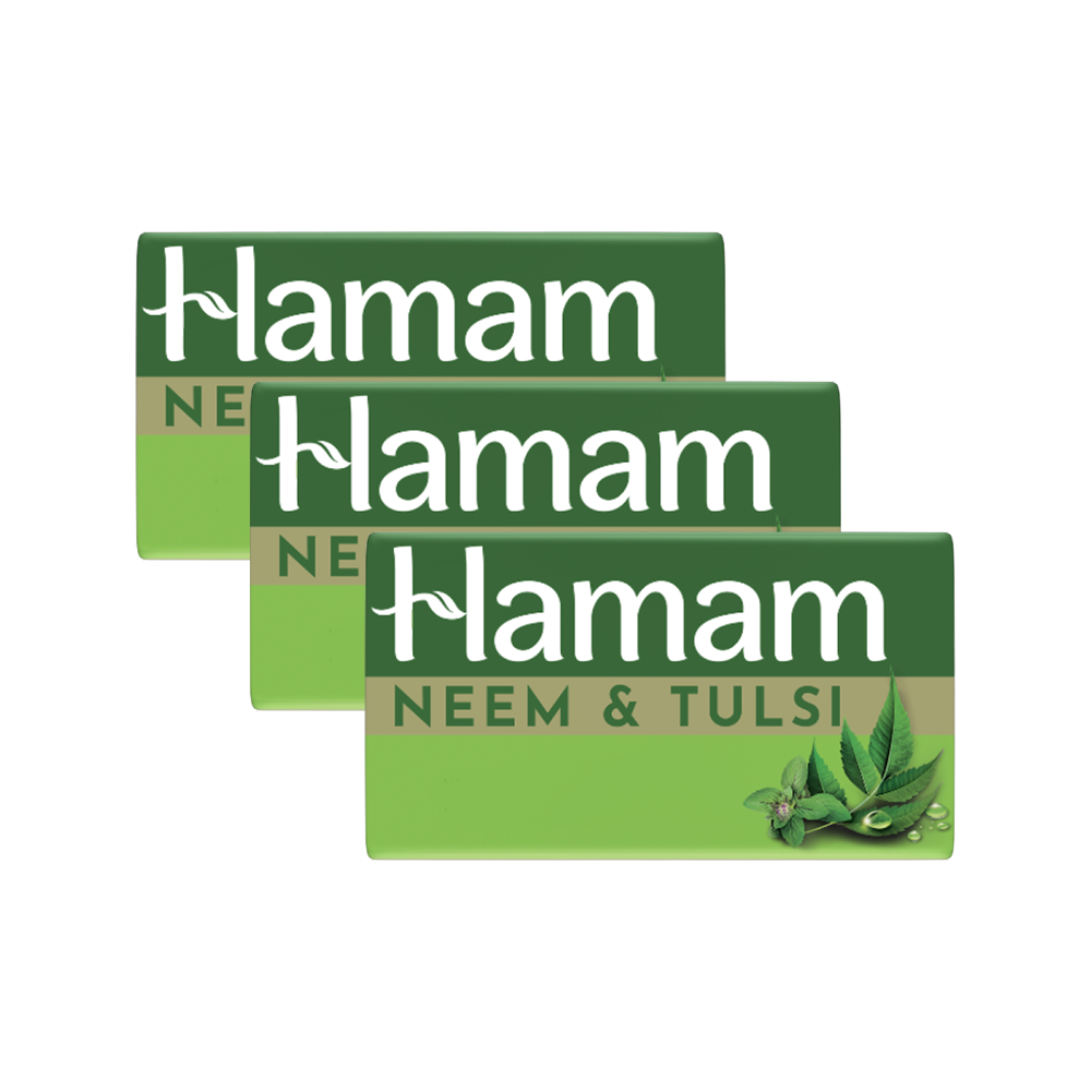 Hamam Neem Tulsi and Aloe Vera Soap - Pack of 3