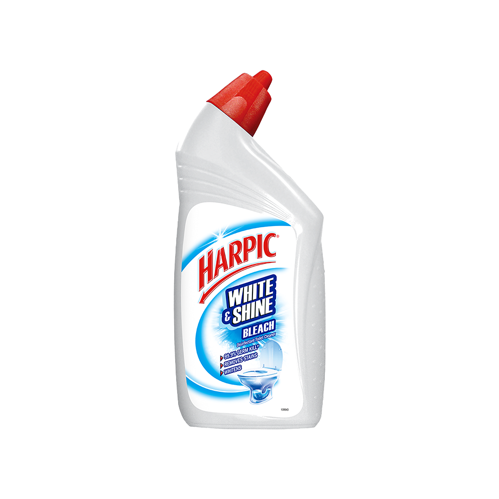 Harpic Disinfectant Toilet Bleach (White and Shine)