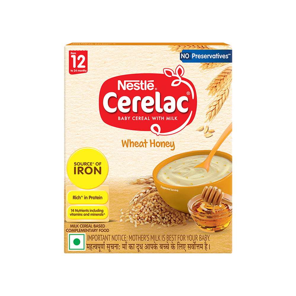 Nestle Cerelac Wheat Honey Baby Cereal (12 - 24 Months)