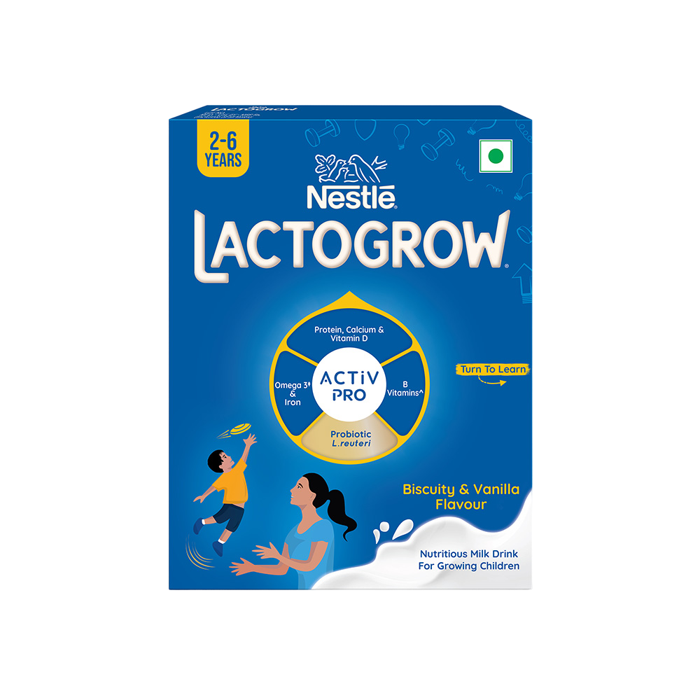 Nestle Lactogrow Nutritious Kids Milk Drink (Biscuity Vanilla Flavour (2 - 6 years))