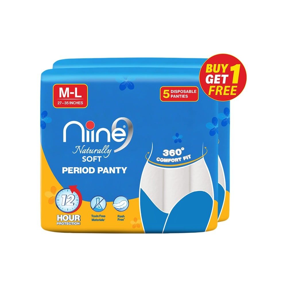 Niine Naturally Soft Disposable Period Panty (M-L)