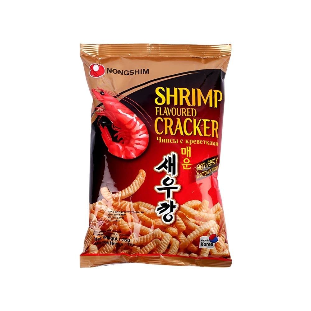 Nongshim Shrimp Flavoured Hot & Spicy Crackers Chips
