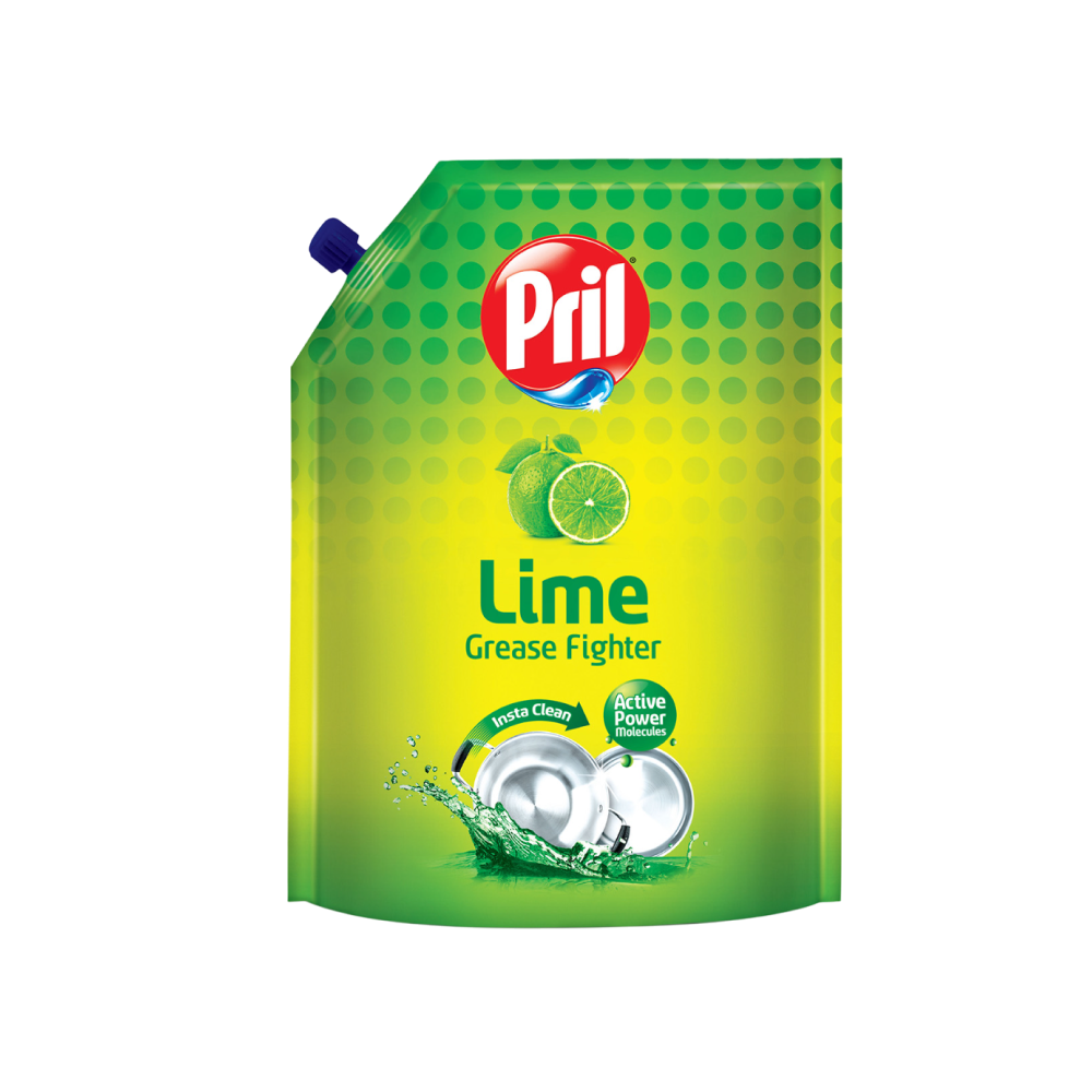 Pril Greese Fighter Dishwash Gel (Lime)
