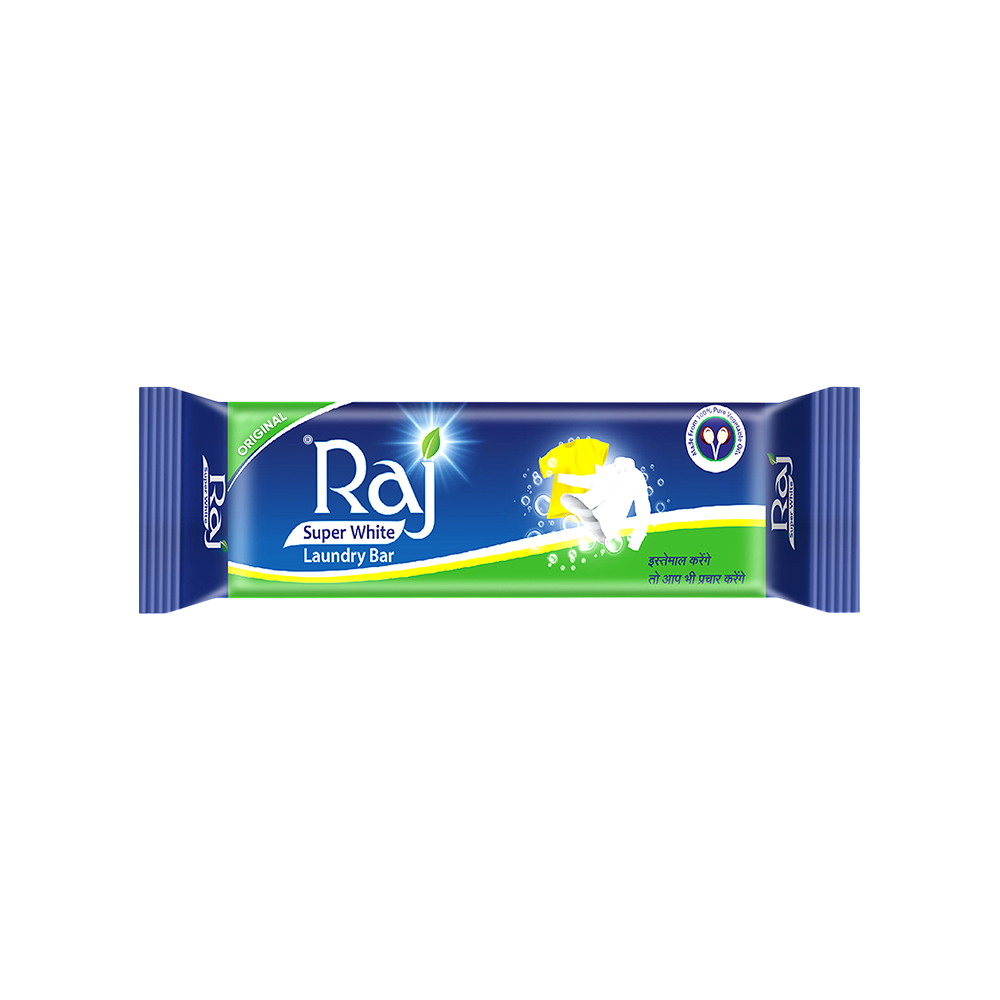 Raj Super White Detergent Bar for Laundry