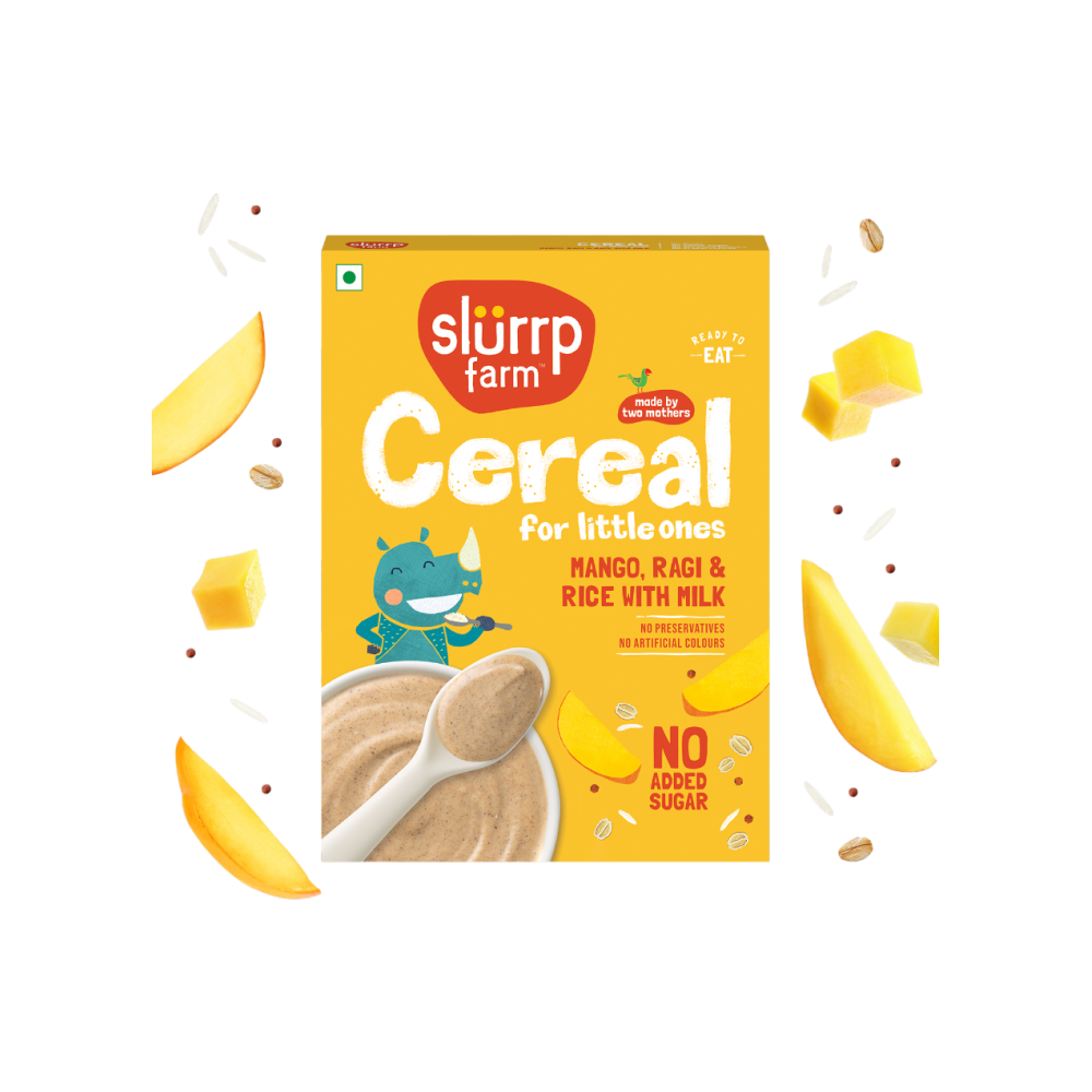 Slurrp Farm Baby Cereal Ragi, Rice & Mango