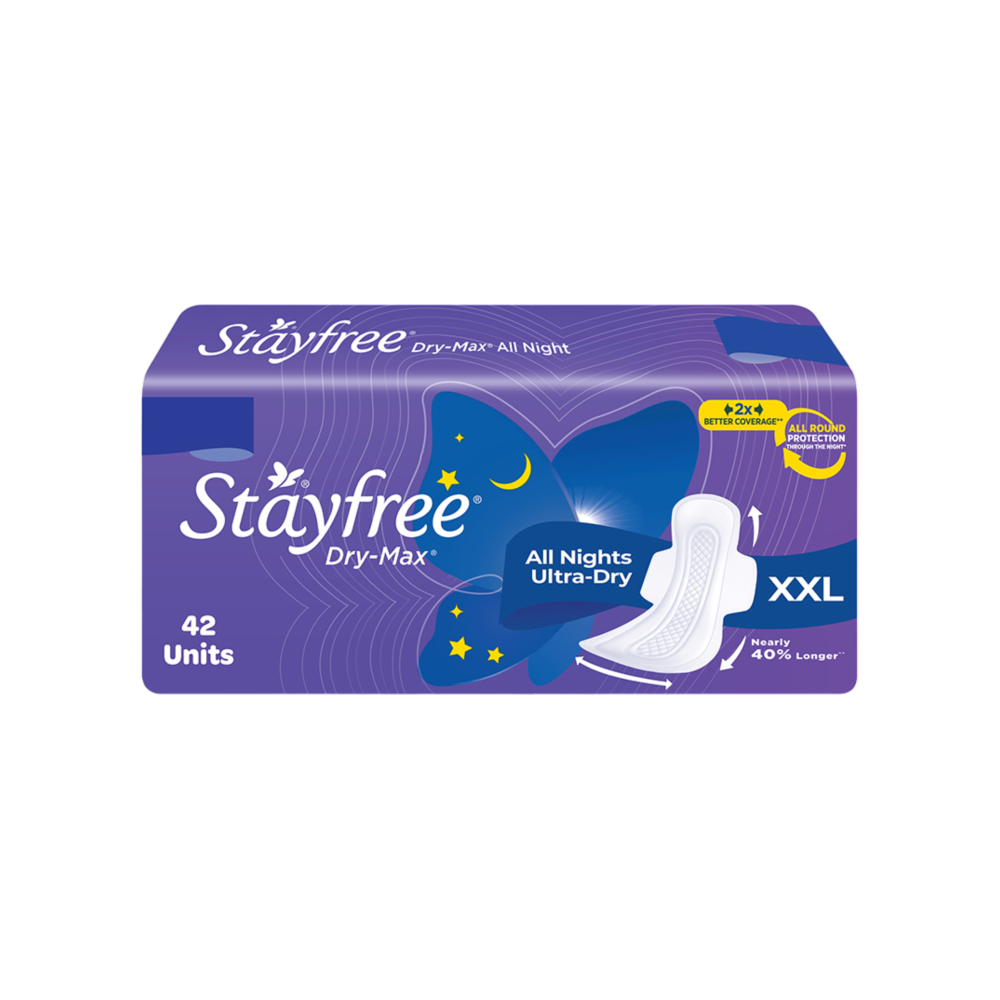 Stayfree Dry Max All Night Sanitary Pads