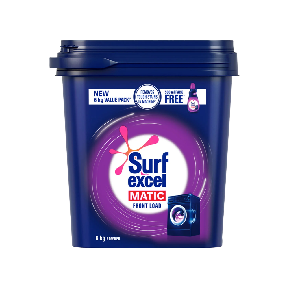 Surf Excel Front Load Detergent Powder - 500 ml Pack Liquid Free Inside