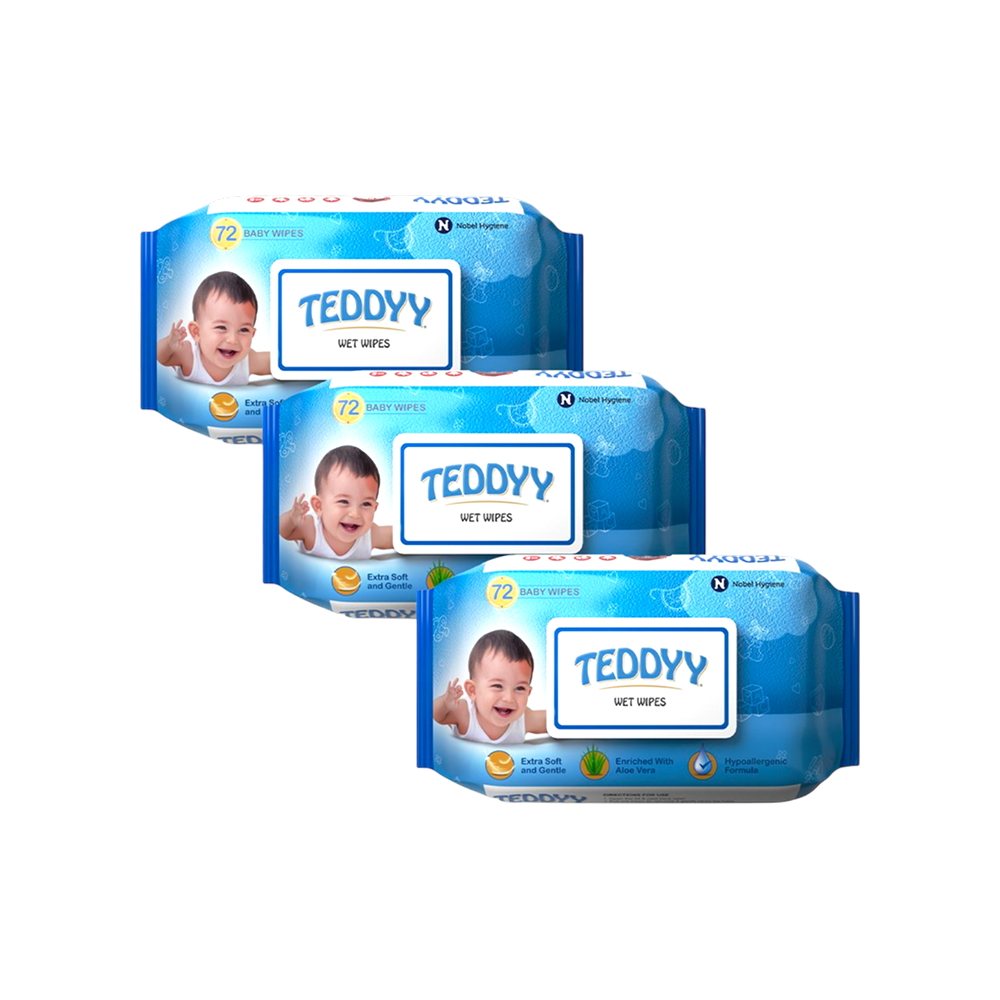 Teddyy Soft Cleansing Baby Wet Wipes with Lid