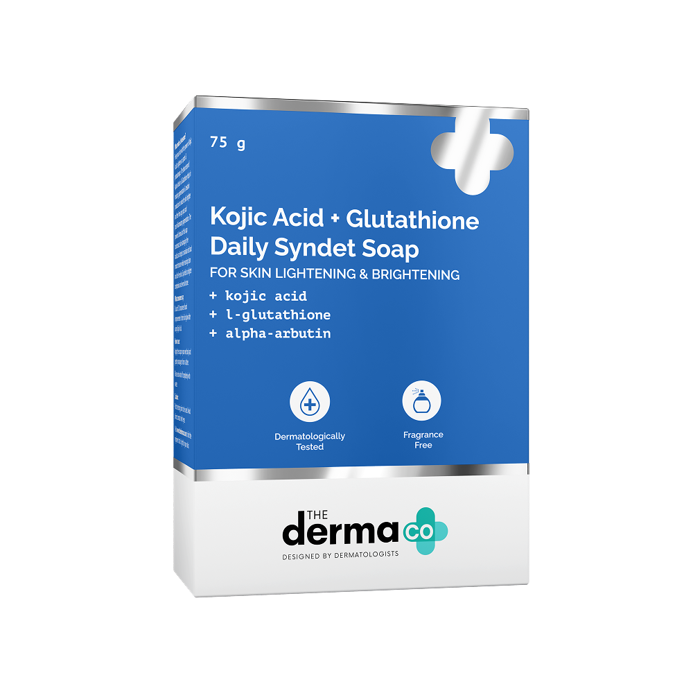 The Derma Co Kojic Acid + L-Glutathione Syndet Soap