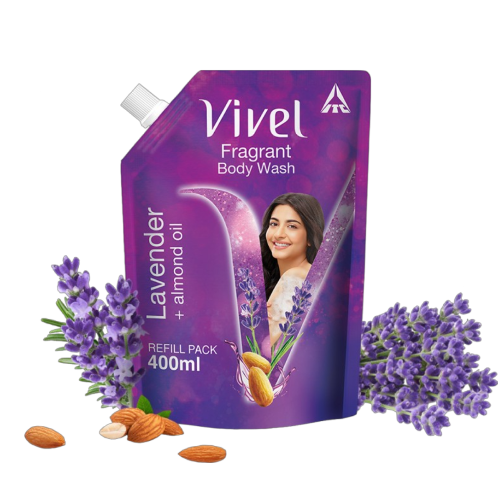 Vivel Fragrant Body Wash (Lavender + Almond Oil)