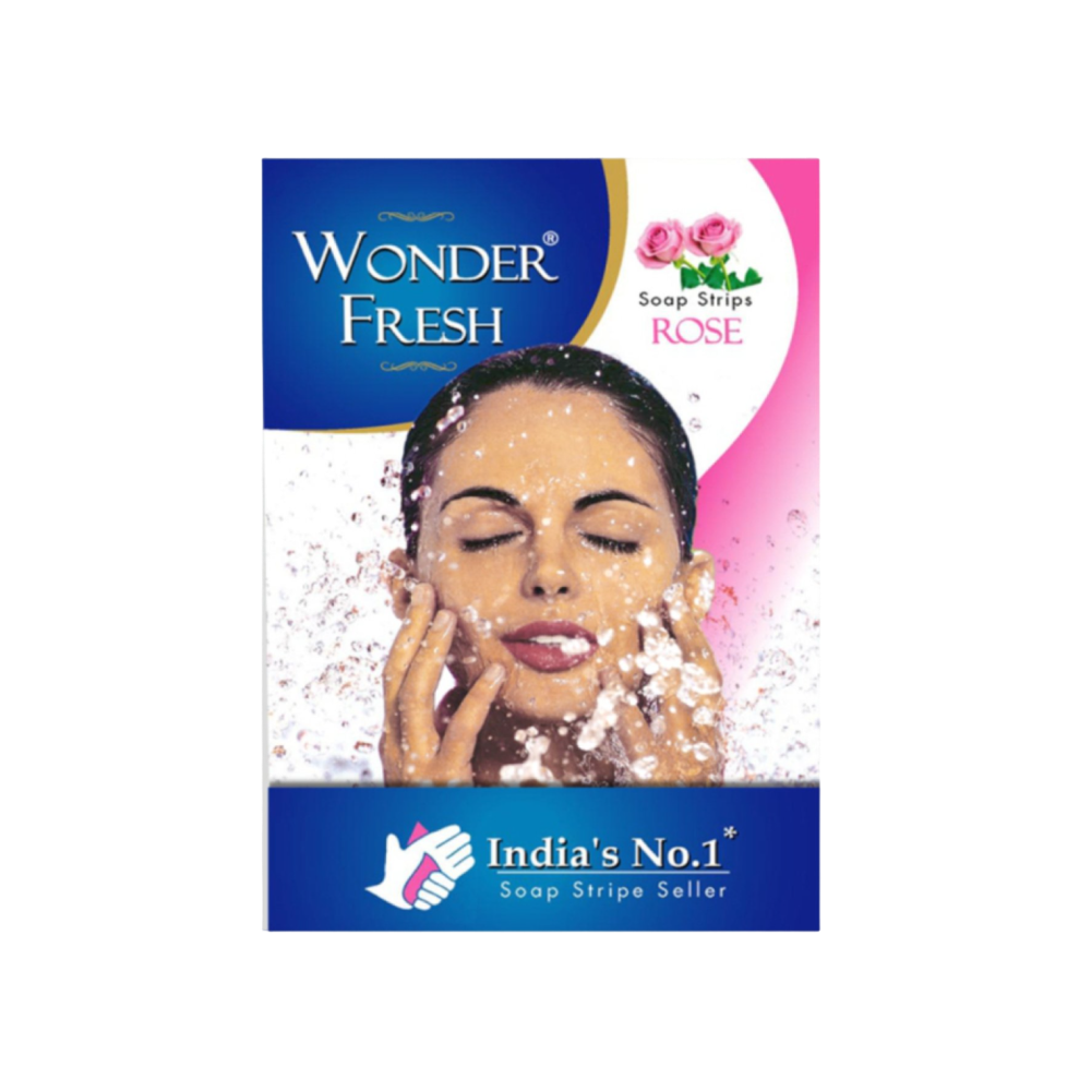Wonder Fresh Rose Paper Soap Strips