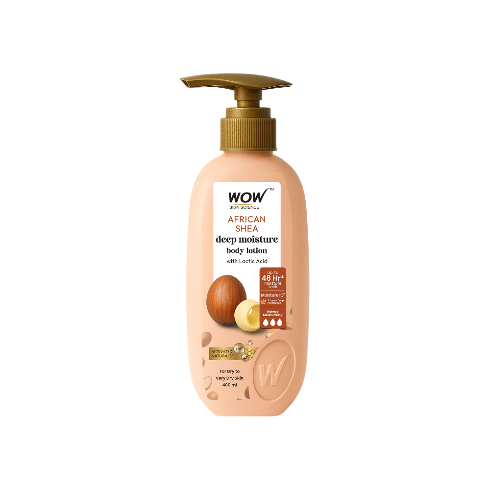 Wow Skin Science Shea Butter with Lactic Acid Body Lotion